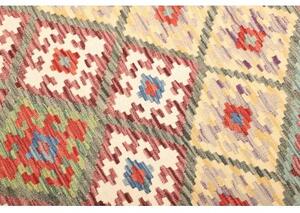 Tappeto Kilim Geometrico Avorio Multicolore 132x178 Cm