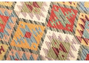 Tappeto Kilim Geometrico Rosso Mattone Beige 131x183 Cm