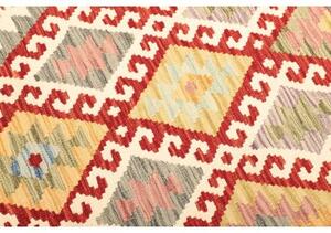 Tappeto Kilim Geometrico Verde Salvia Rosso 127x178 Cm