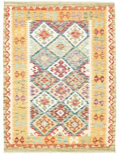 Tappeto Kilim Geometrico Giallo Multicolore 128x169 Cm