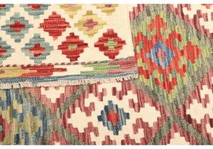 Tappeto Kilim Geometrico Avorio Multicolore 132x178 Cm