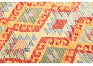 Tappeto Kilim Geometrico Rosso Multicolore 128x171 Cm