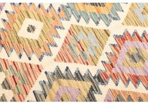 Tappeto Kilim Geometrico Azzurro Beige 130x180 Cm
