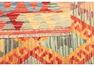 Tappeto Kilim Geometrico Rosso Multicolore 128x171 Cm