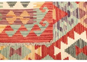 Tappeto Kilim Geometrico Rosso Multicolore 152x202 Cm