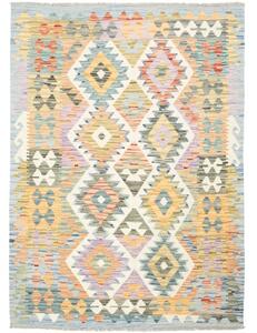 Tappeto Kilim Geometrico Azzurro Beige 130x180 Cm