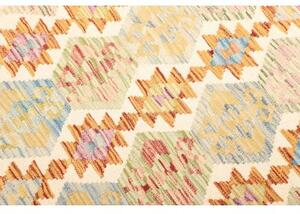 Tappeto Kilim Geometrico Avorio Multicolore 129x184 Cm