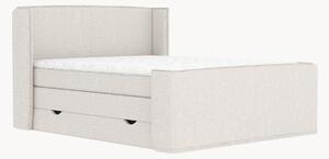 Letto boxspring fatto a mano con contenitore Freeland, H3