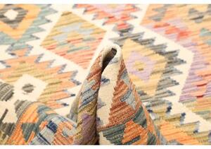 Tappeto Kilim Geometrico Azzurro Beige 130x180 Cm