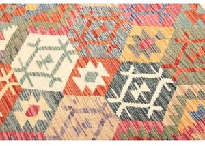 Tappeto Kilim Geometrico Beige Multicolore 128x180 Cm