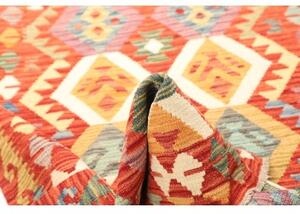 Tappeto Kilim Geometrico Arancione Multicolore 123x178 Cm