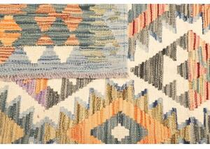 Tappeto Kilim Geometrico Azzurro Beige 130x180 Cm