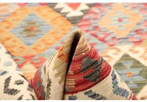 Tappeto Kilim Geometrico Multicolore 159x194 Cm