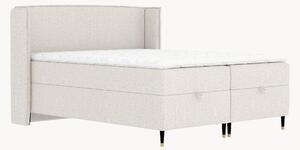 Letto boxspring fatto a mano con contenitore Monpelli, H3