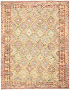 Tappeto Kilim Geometrico Rosso Mattone Beige 152x195 Cm