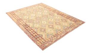 Tappeto Kilim Geometrico Rosso Mattone Beige 152x195 Cm