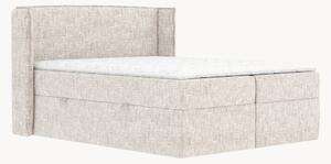 Letto boxspring fatto a mano con contenitore Skyline, H3