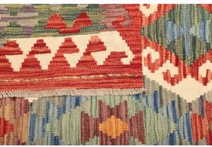 Tappeto Kilim Geometrico Rosso Mattone Avorio 157x192 Cm