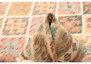 Tappeto Kilim Geometrico Beige Multicolore 152x207 Cm