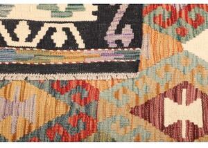 Tappeto Kilim Geometrico Multicolore Beige 159x201 Cm