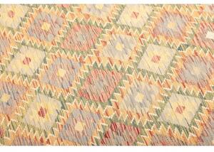 Tappeto Kilim Geometrico Rosso Mattone Beige 152x195 Cm