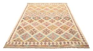 Tappeto Kilim Geometrico Beige Multicolore 152x207 Cm