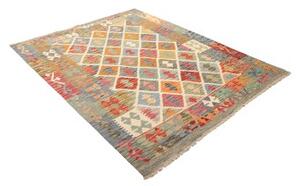Tappeto Kilim Geometrico Multicolore 153x194 Cm