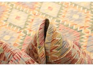 Tappeto Kilim Geometrico Rosso Mattone Beige 152x195 Cm