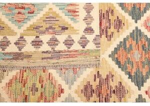 Tappeto Kilim Geometrico Beige Multicolore 152x207 Cm
