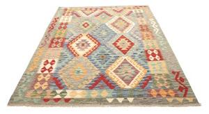 Tappeto Kilim Geometrico Multicolore 155x195 Cm