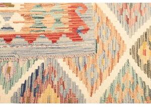 Tappeto Kilim Geometrico Beige Multicolore 148x201 Cm