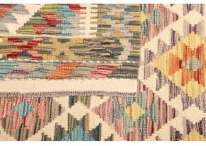 Tappeto Kilim Geometrico Avorio Multicolore 155x194 Cm