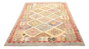 Tappeto Kilim Geometrico Beige Multicolore 148x201 Cm