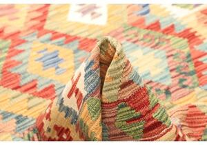 Tappeto Kilim Geometrico Rosso Multicolore 151x203 Cm
