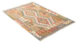 Tappeto Kilim Stilizzato Beige Azzurro 97x150 Cm