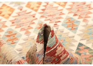 Tappeto Kilim Geometrico Avorio Rosso 153x200 Cm