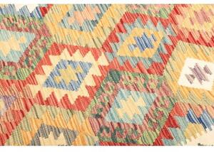 Tappeto Kilim Geometrico Rosso Multicolore 151x203 Cm