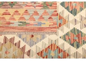 Tappeto Kilim Geometrico Avorio Rosso 153x200 Cm