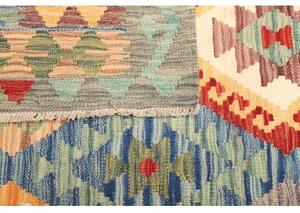 Tappeto Kilim Geometrico Multicolore 155x195 Cm