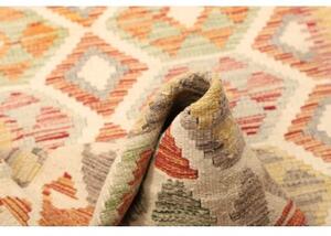 Tappeto Kilim Geometrico Avorio Multicolore 112x156 Cm