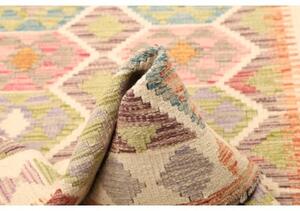 Tappeto Kilim Geometrico Avorio Multicolore 99x145 Cm