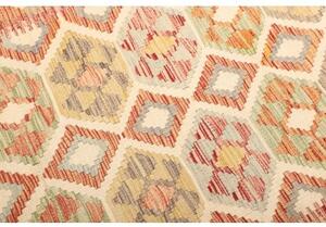 Tappeto Kilim Geometrico Avorio Multicolore 112x156 Cm