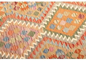 Tappeto Kilim Geometrico Arancione Multicolore 105x150 Cm