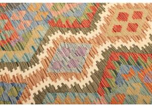 Tappeto Kilim Geometrico Arancione Beige 104x153 Cm