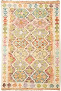 Tappeto Kilim Geometrico Avorio Multicolore 99x145 Cm