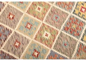 Tappeto Kilim Geometrico Multicolore Beige 102x150 Cm