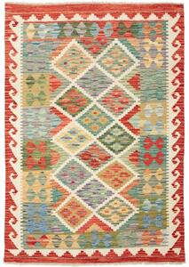 Tappeto Kilim Stilizzato Multicolore 101x142 Cm
