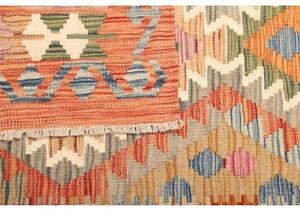 Tappeto Kilim Geometrico Arancione Multicolore 105x150 Cm