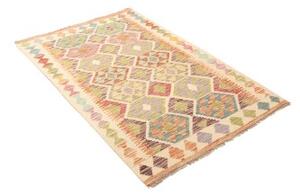 Tappeto Kilim Geometrico Avorio Multicolore 99x145 Cm