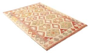 Tappeto Kilim Geometrico Avorio Multicolore 112x156 Cm
